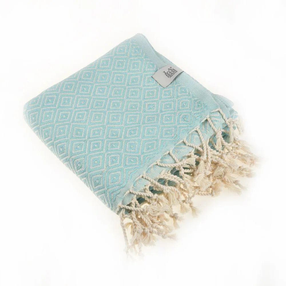 Malta Peshtemal Cotton Throw Blanket