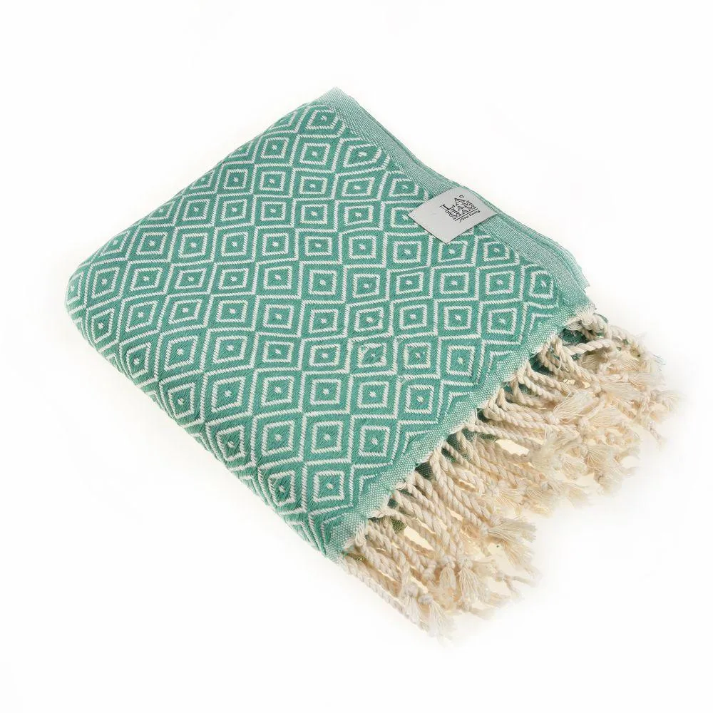 Malta Peshtemal Cotton Throw Blanket