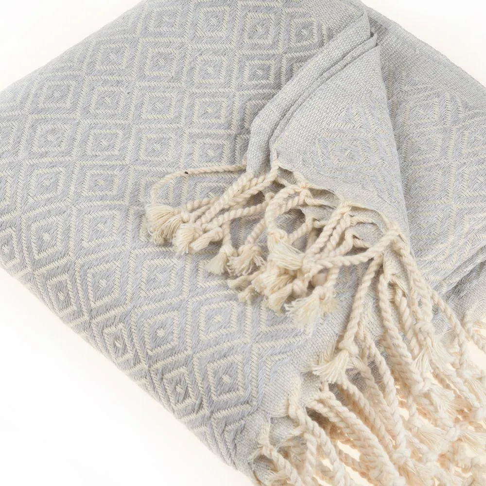 Malta Peshtemal Cotton Throw Blanket