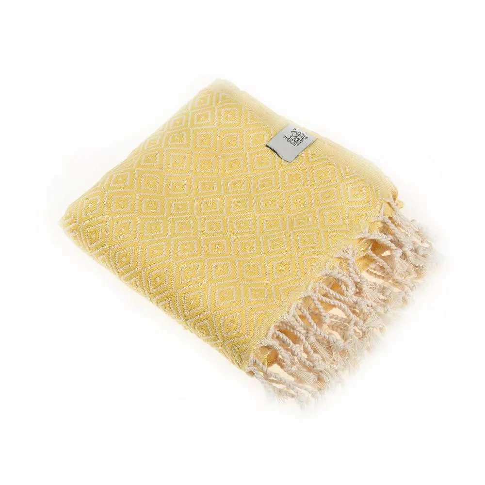 Malta Peshtemal Cotton Throw Blanket