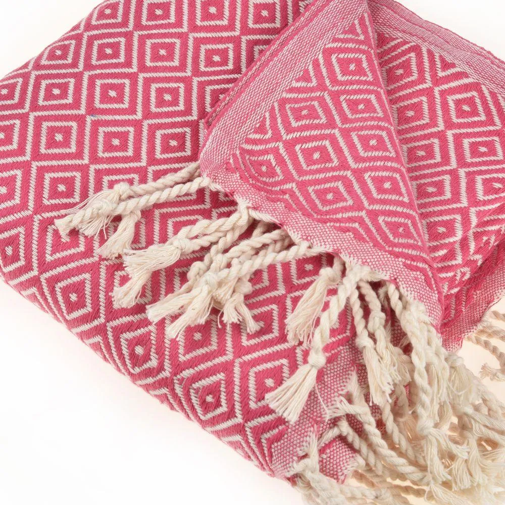 Malta Peshtemal Cotton Throw Blanket