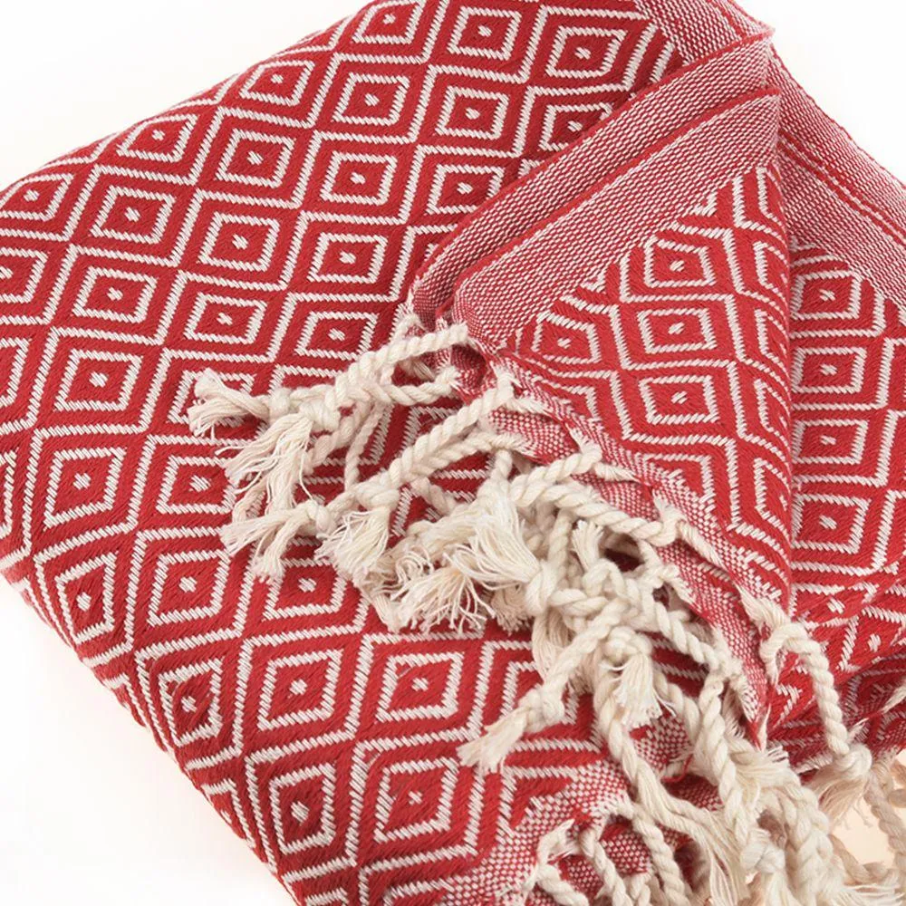 Malta Peshtemal Cotton Throw Blanket