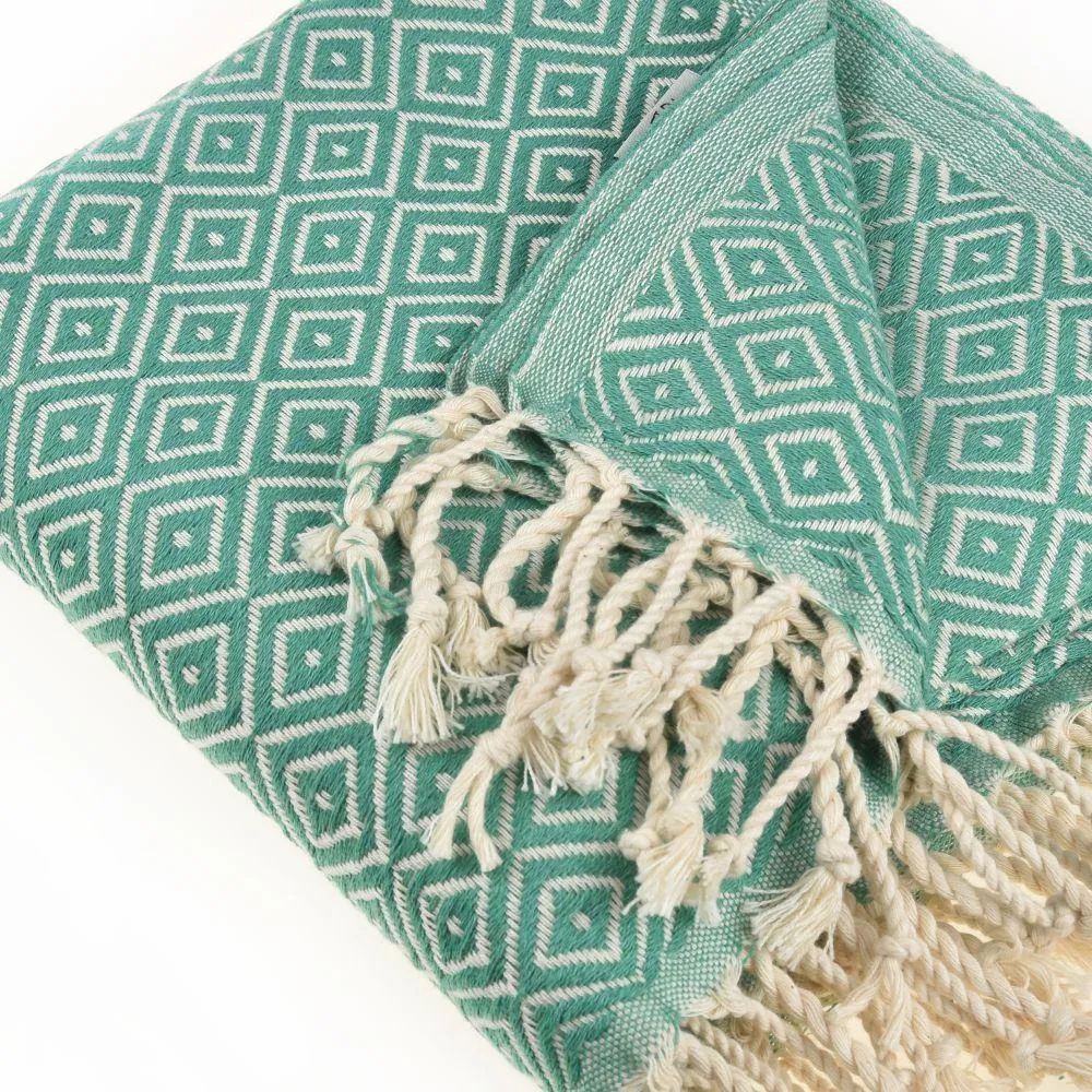 Malta Peshtemal Cotton Throw Blanket