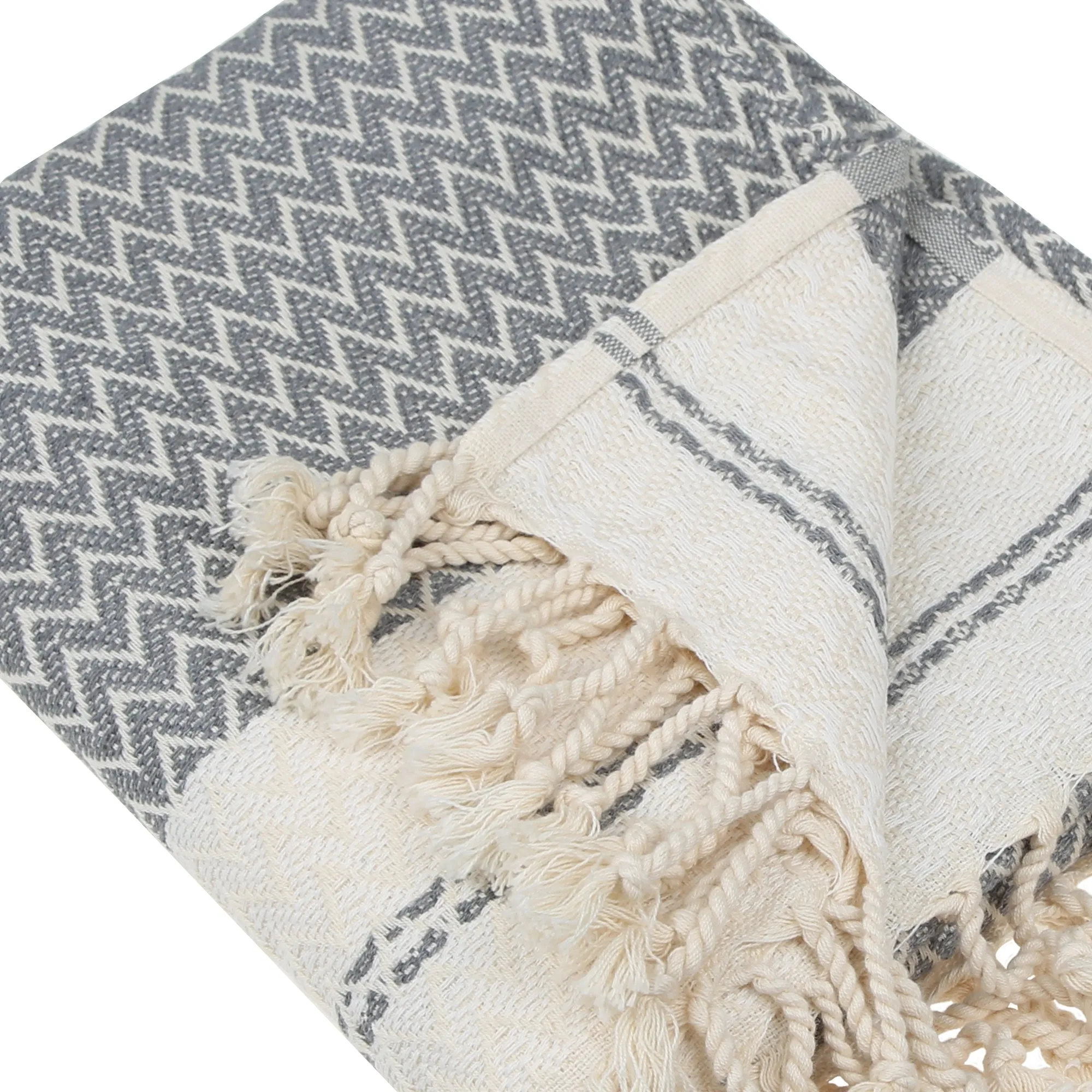 Mevly Peshtemal Cotton Peshtemal Throw Blanket