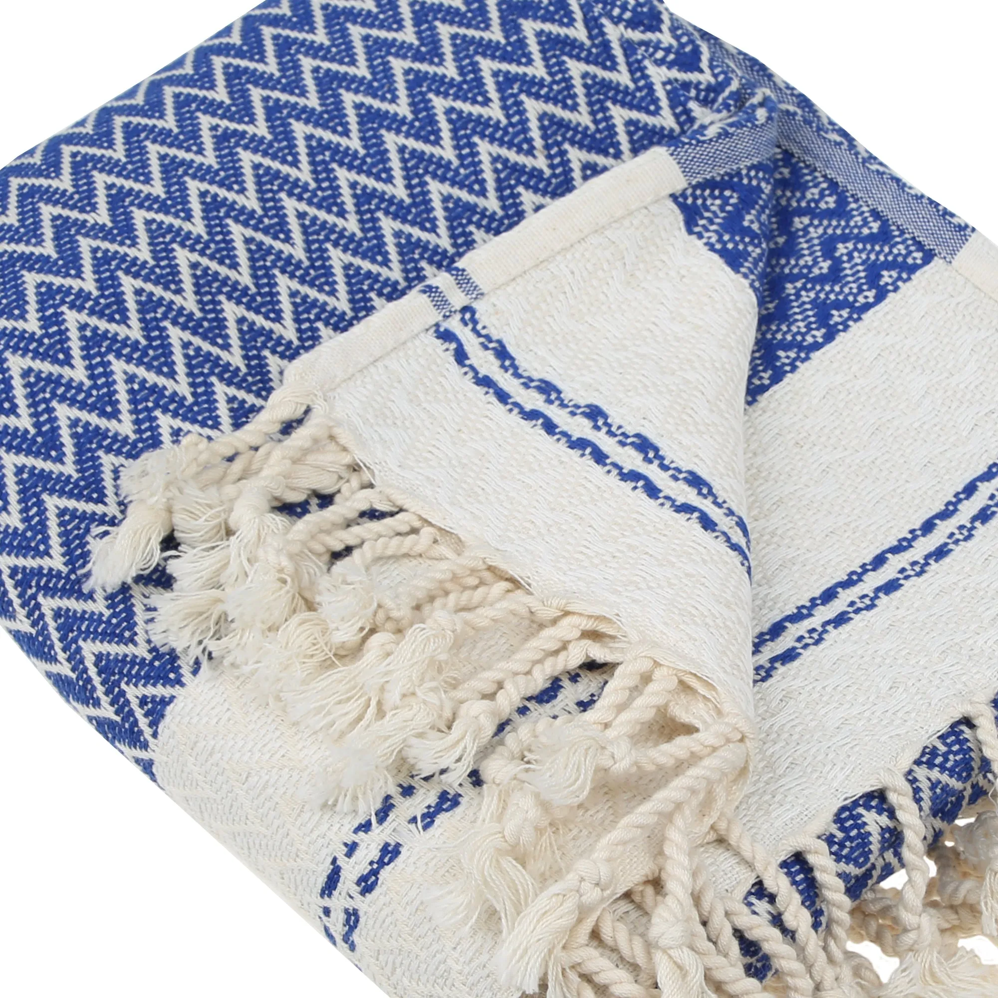 Mevly Peshtemal Cotton Peshtemal Throw Blanket