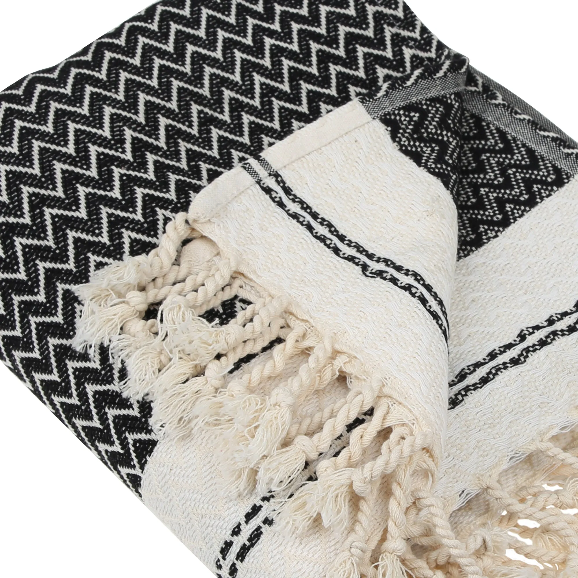 Mevly Peshtemal Cotton Peshtemal Throw Blanket