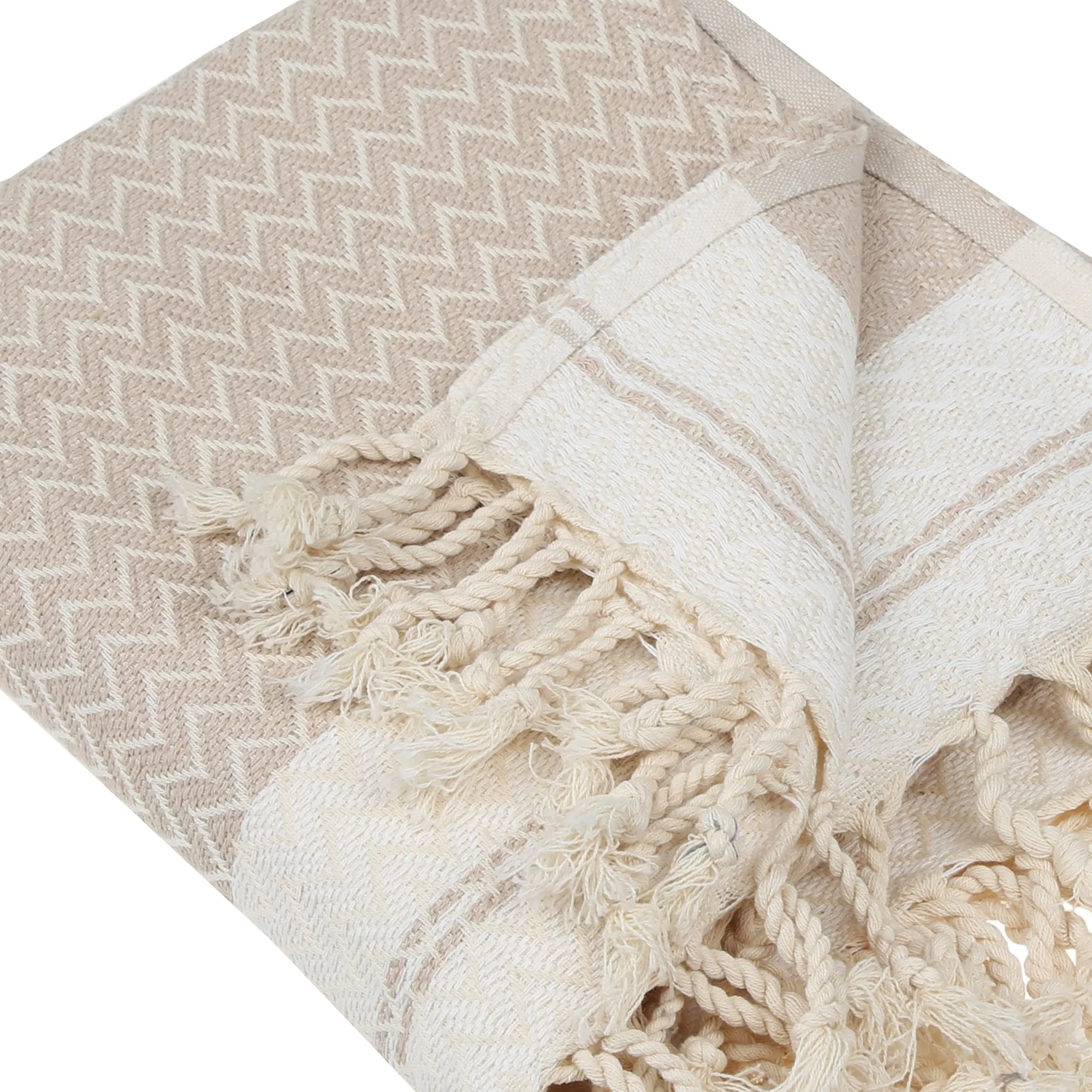 Mevly Peshtemal Cotton Peshtemal Throw Blanket