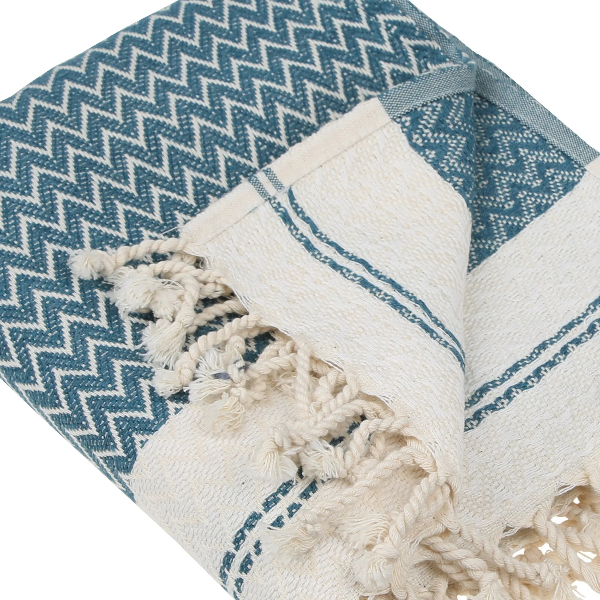 Mevly Peshtemal Cotton Peshtemal Throw Blanket