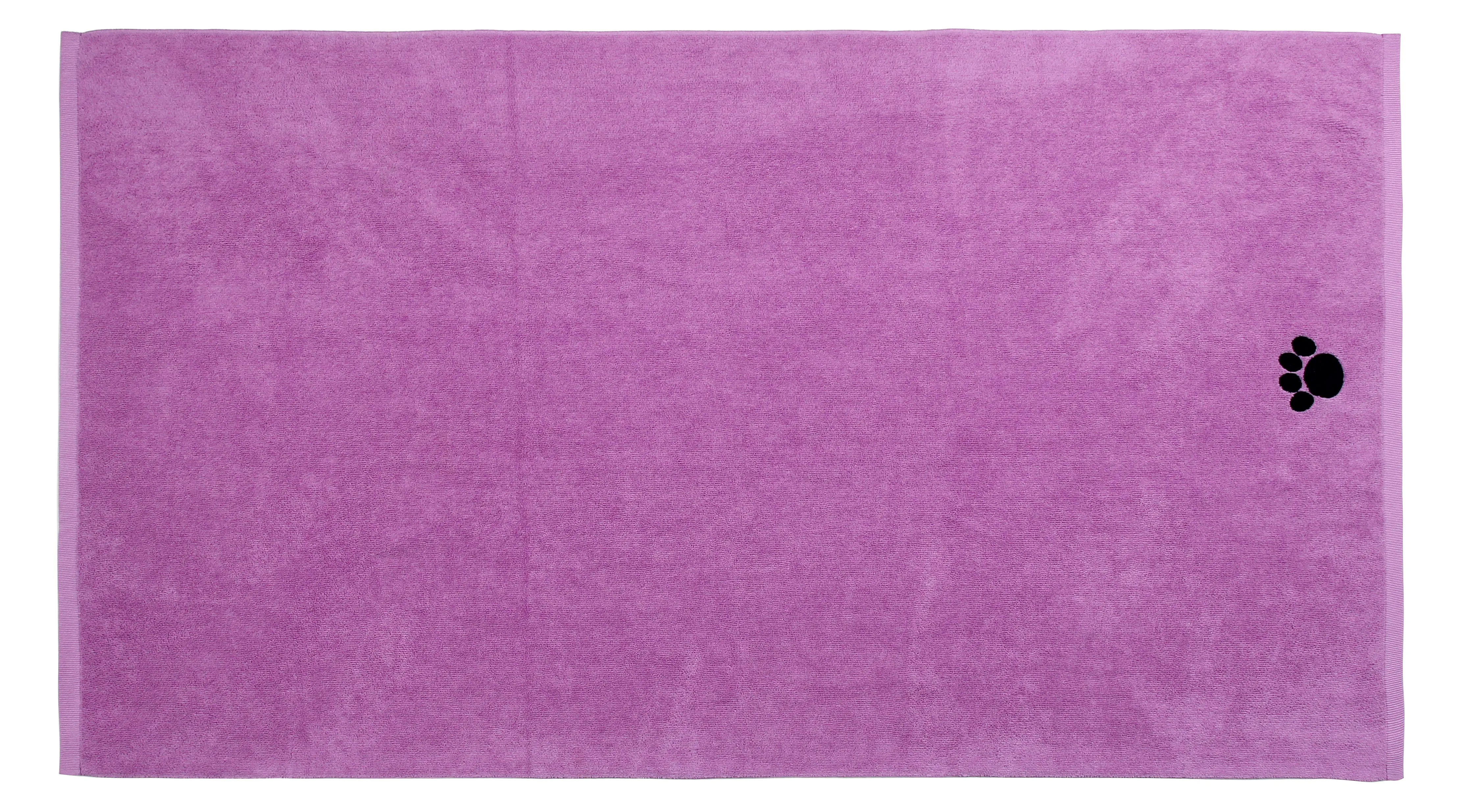 Microfiber Pet Towel, Large, 40 x 28 in, Violet