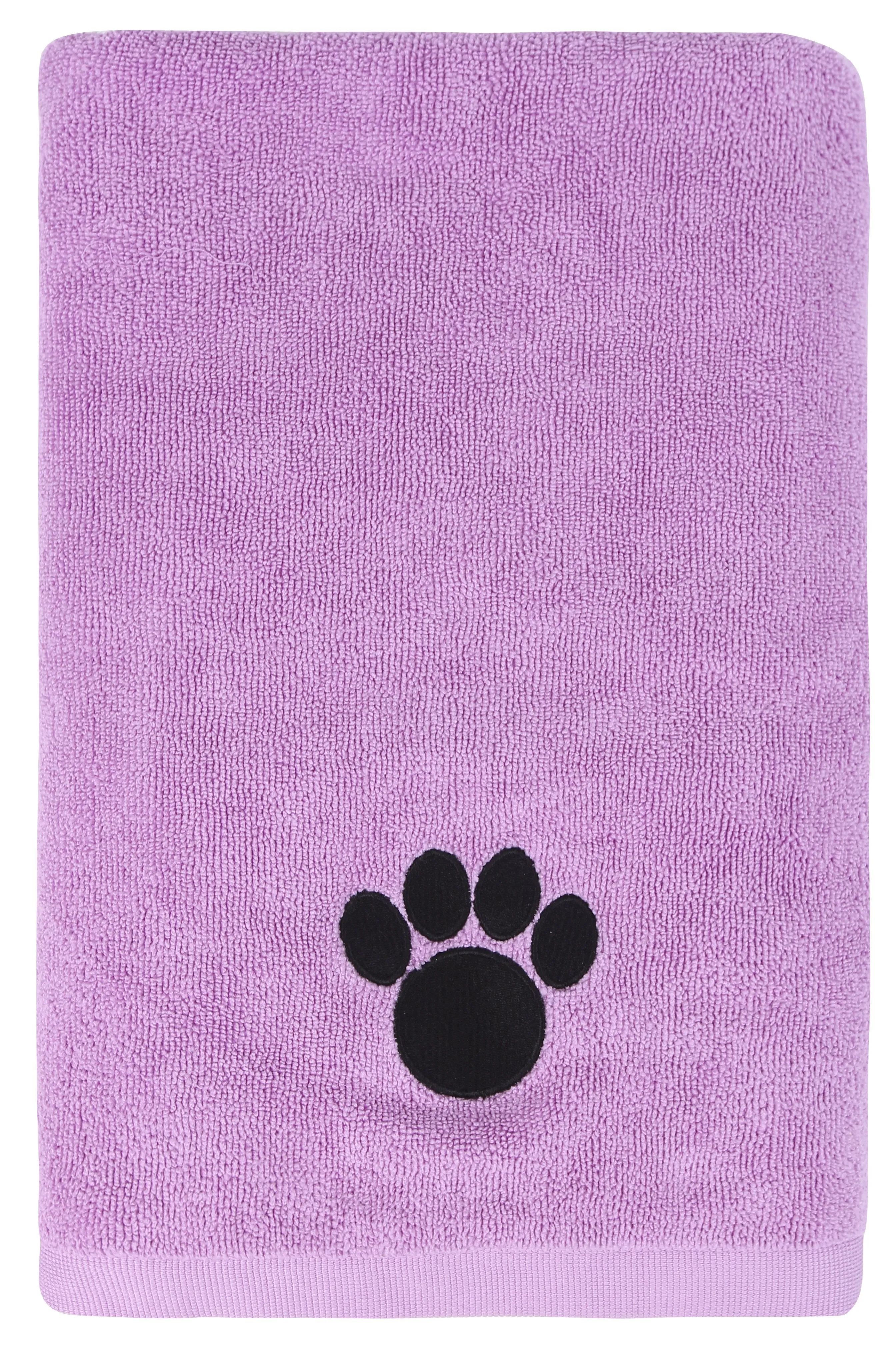 Microfiber Pet Towel, Large, 40 x 28 in, Violet