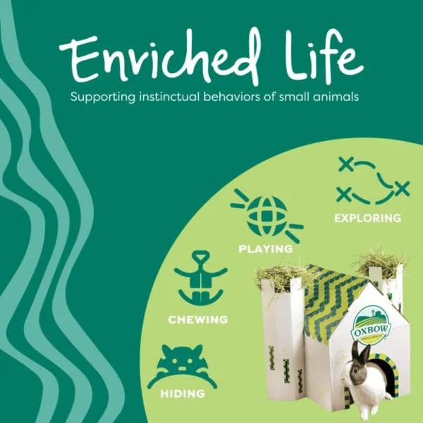 Oxbow Enriched Life - Corner Litter Pan with Removable Shield