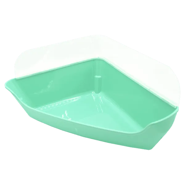 Oxbow Enriched Life - Corner Litter Pan with Removable Shield