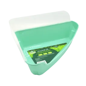 Oxbow Enriched Life - Corner Litter Pan with Removable Shield
