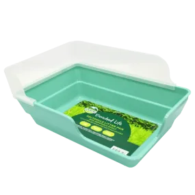 Oxbow Enriched Life - Rectangle Litter Pan with Removable Shield