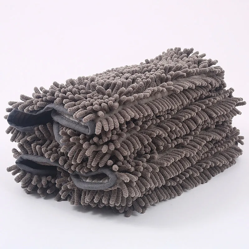 Pet Scrubbing Towel - Gloved Bath Towel for Cats and Pets