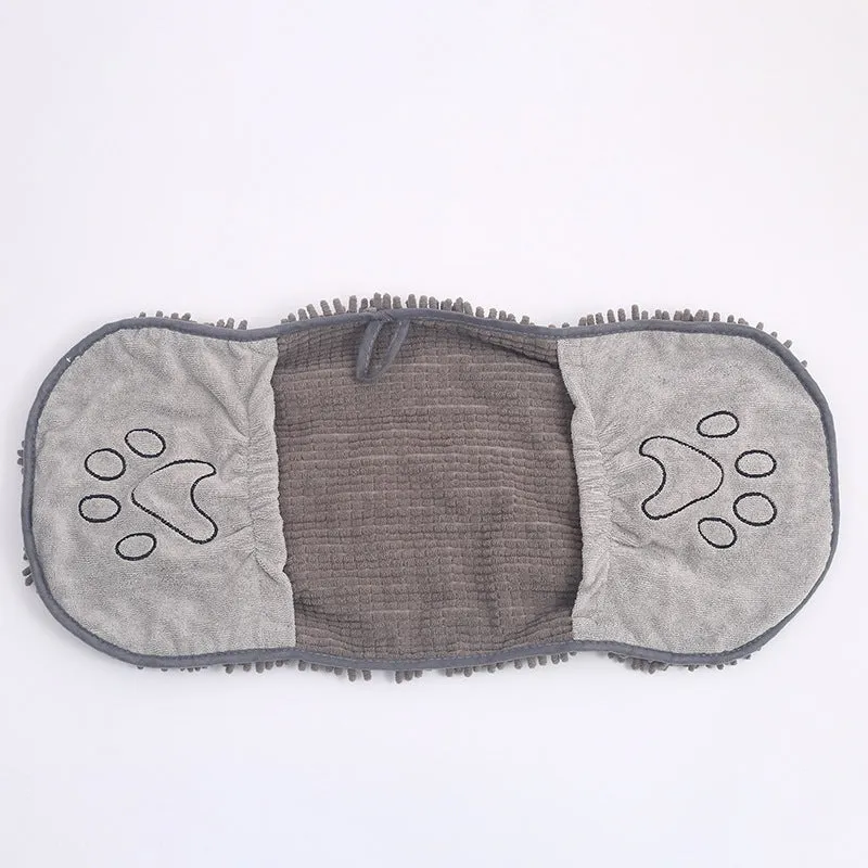 Pet Scrubbing Towel - Gloved Bath Towel for Cats and Pets