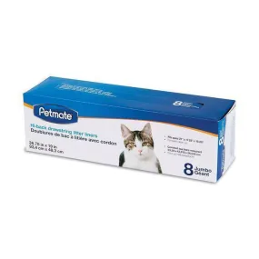 Petmate Hi-Back Drawstring Litter Liners Jumbo 8pcs