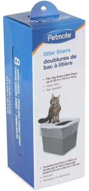Petmate Top Entry Litter Pan Liners - 8 count