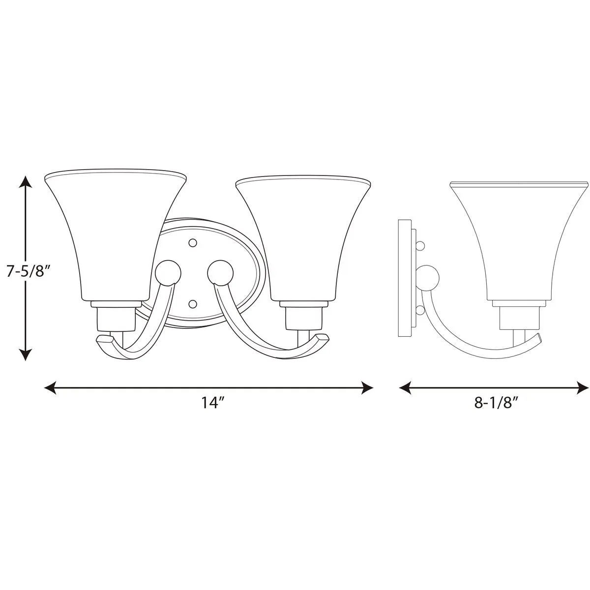 Progress P2001 Joy 2-lt Bath & Vanity