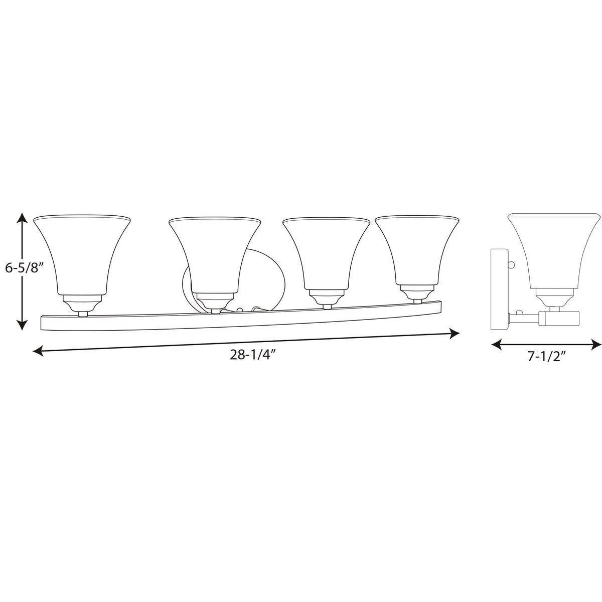 Progress P2011 Adorn 4-lt Bath & Vanity