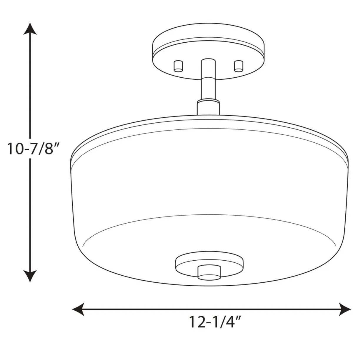 Progress P2851 Alexa 2-lt Semi-Flush Mount