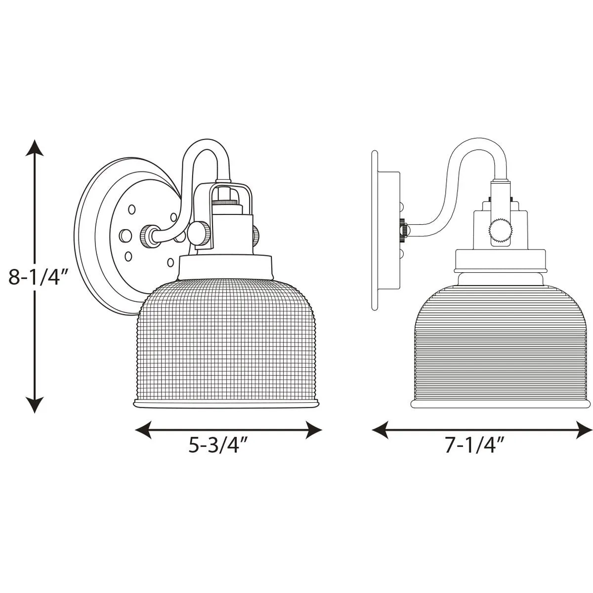Progress P2989 Archie 1-lt Bath & Vanity
