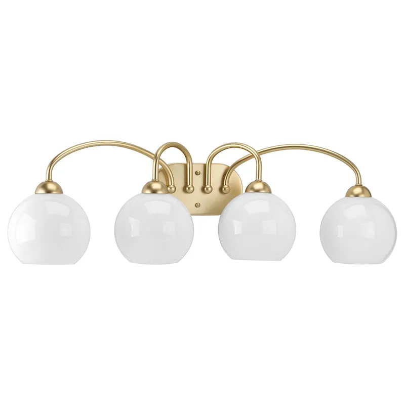 Progress P300087 Carisa 4-lt 33" Bath Vanity Light