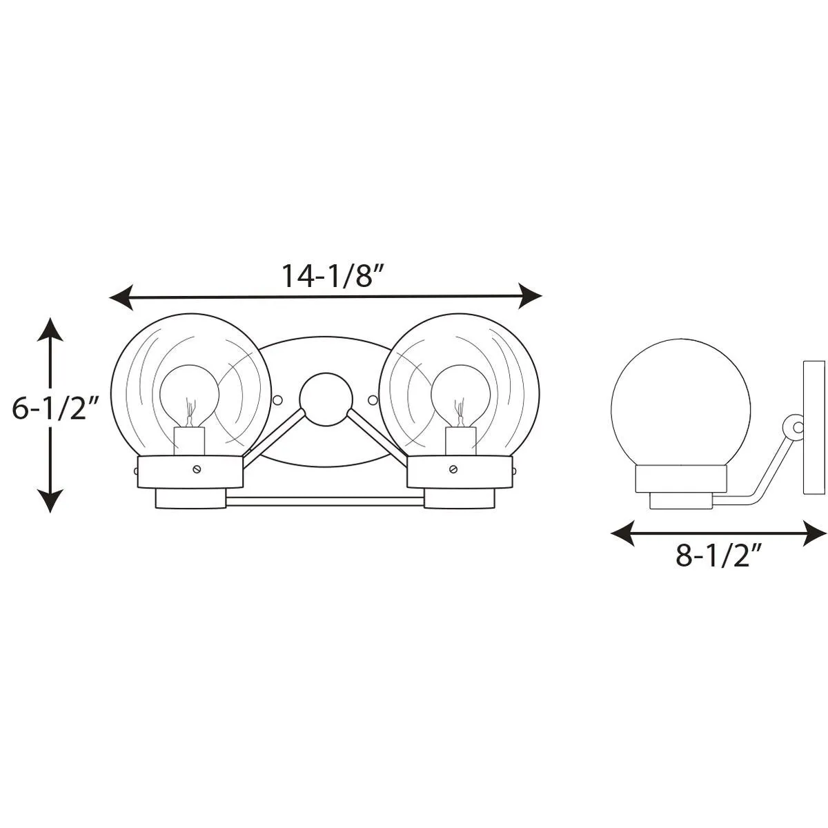 Progress P300113 Spatial 2-lt Bath Light