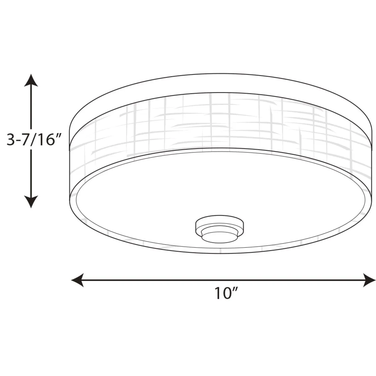 Progress P3610 Weaver 1-lt LED Flush Mount