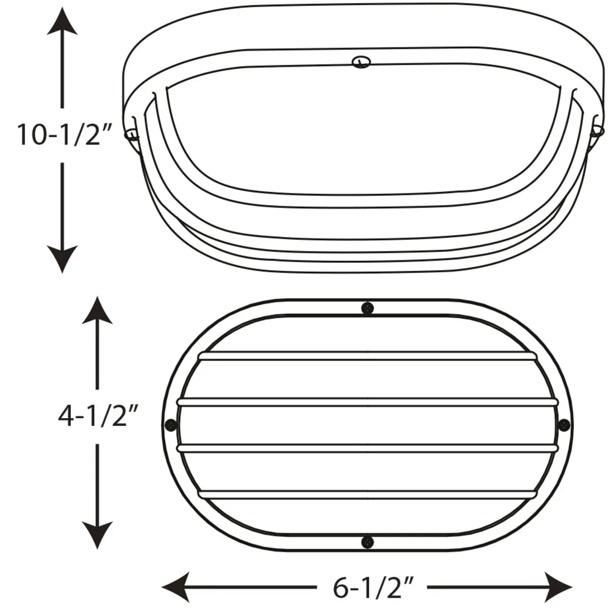 Progress P3649 Bulkheads 1-lt Outdoor LED Ceiling/Wall Mount
