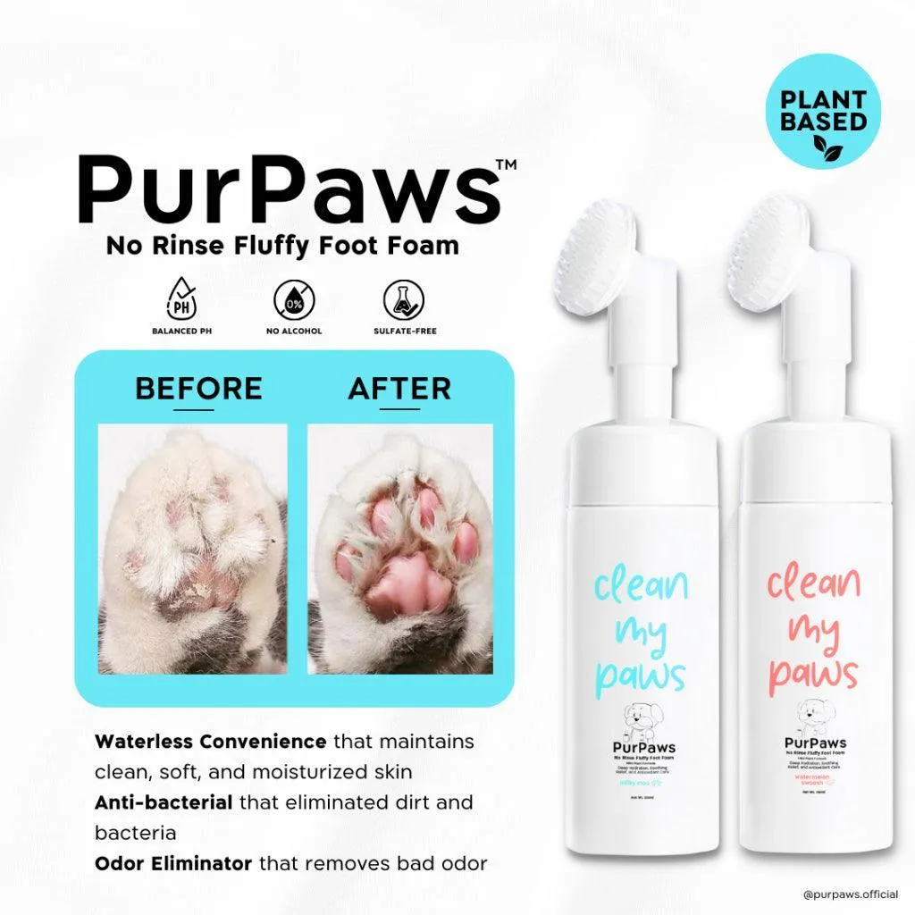 Purpaws Paw Refresh Milky Moo Foam Cleaner