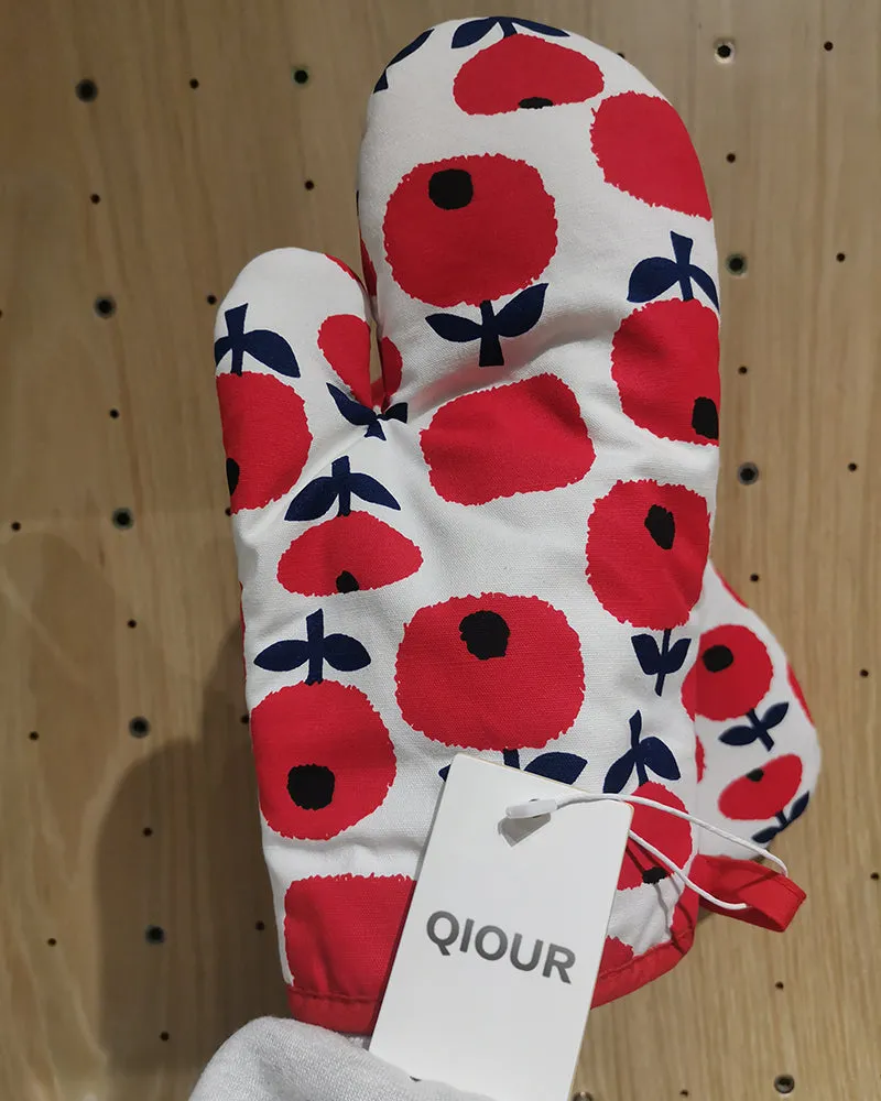 QIOUR kitchen gloves,1-Pair Reusable Household Gloves, Rubber Dishwashing gloves, Extra Thickness, Long Sleeves, Kitchen Cleaning, Working, Painting, Gardening, Pet Care