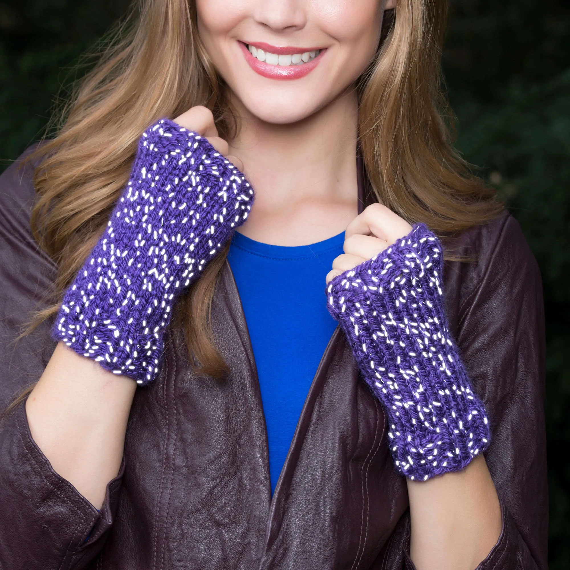 Red Heart Knit Hocus Pocus Wristlets