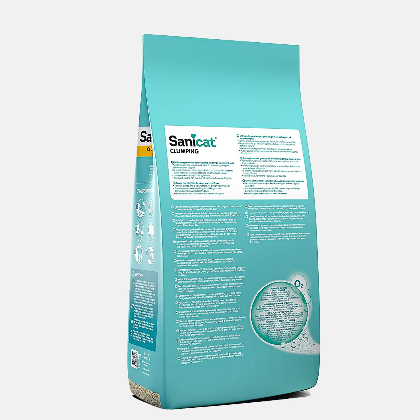 Sanicat Unscented Clumping Cat Litter 10L