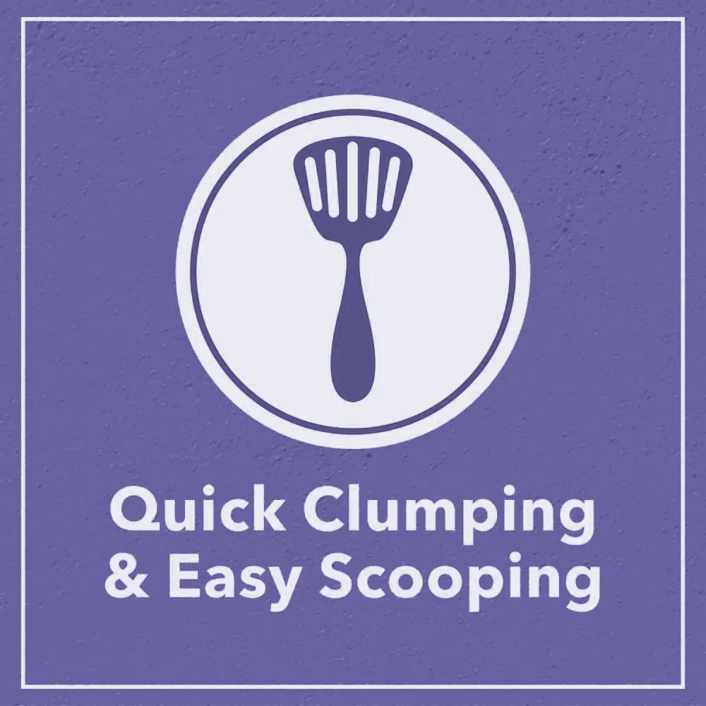 Scoopy Quick Clumping Lavender Scented Litter with Skatrs Litter Tray for Cats