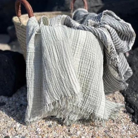 Serra Turkish Towel - Stone