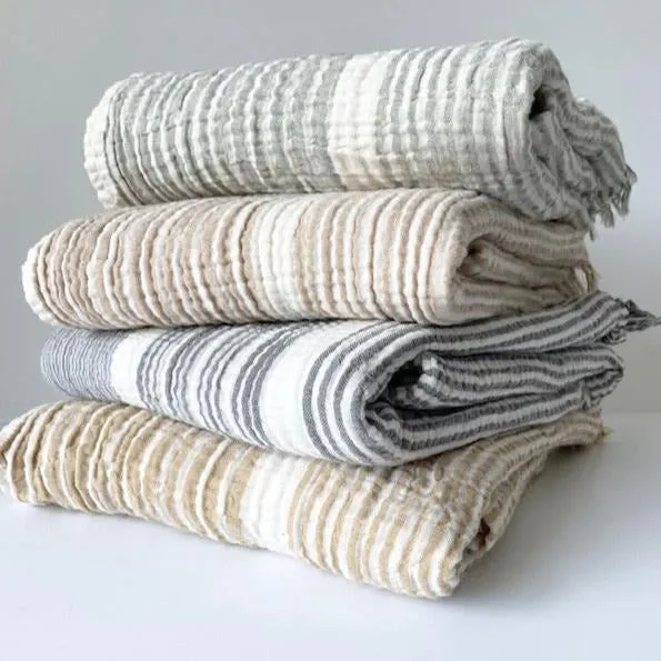 Serra Turkish Towel - Stone
