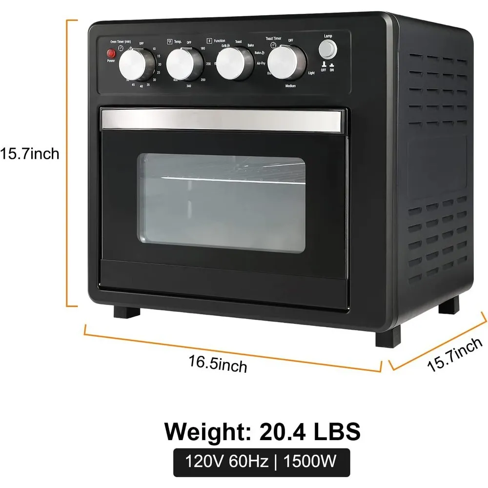 Simple Deluxe Air Fryer Oven, Toaster Oven Air Fryer Combo, Family Size Air Fryer Oven with Rotisserie and Dehydrator