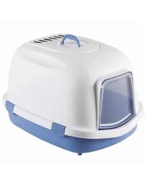 Stefanplast Super Queen Cat Litter Box (Blue/ Green)