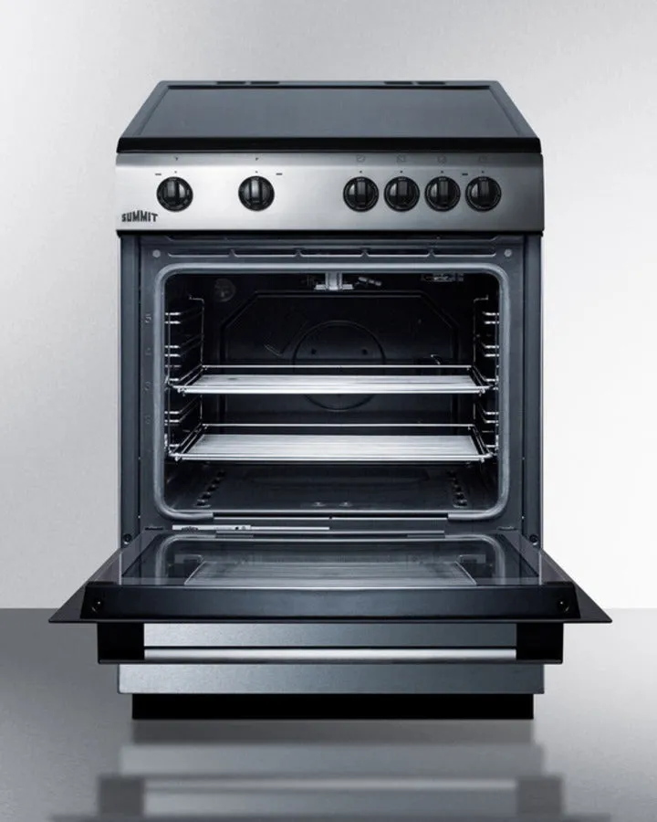 Summit 24" Wide Smooth Top Electric Range - CLRE24