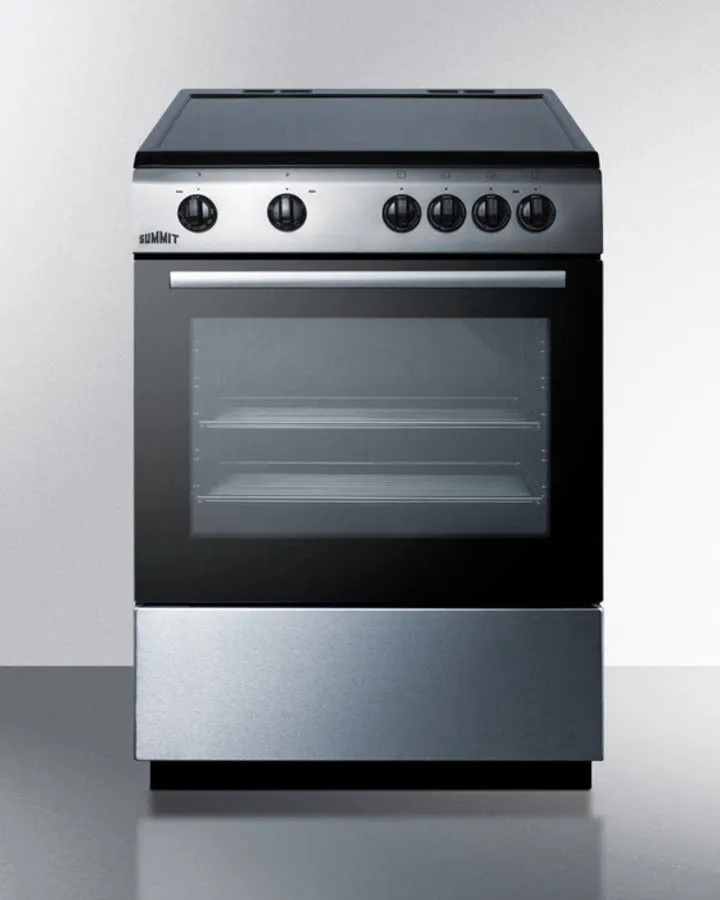 Summit 24" Wide Smooth Top Electric Range - CLRE24