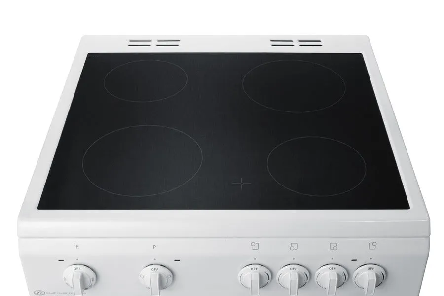 Summit 24" Wide Smooth Top Electric Range - CLRE24WH