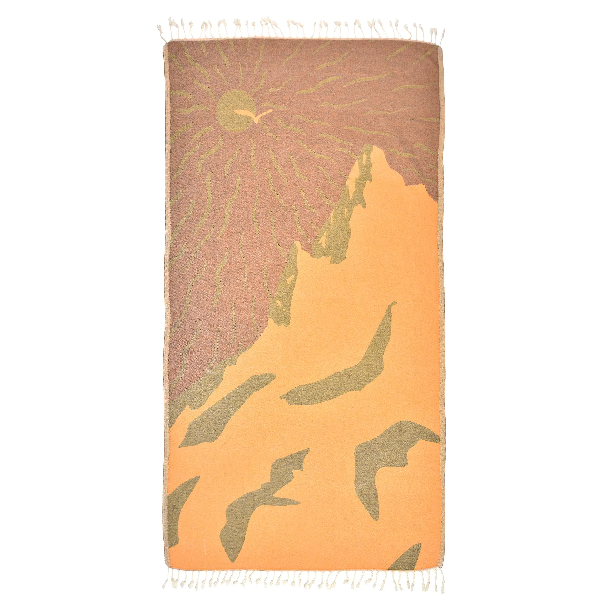 Sunny Utah Peshtemal Pure Cotton Throw Beach Towel
