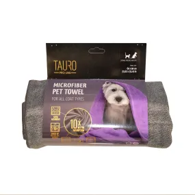 Tauro Pro Line microfiber towel for pets, grey
