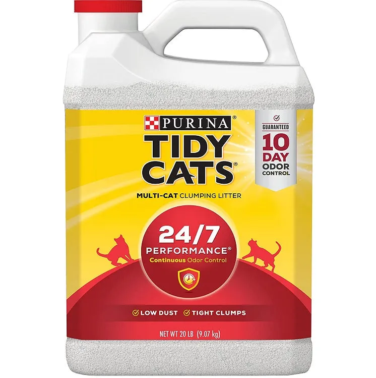 Tidy Cats Scoop 24/7 Performance Continuous Odor Control for Multiple Cats Cat Litter