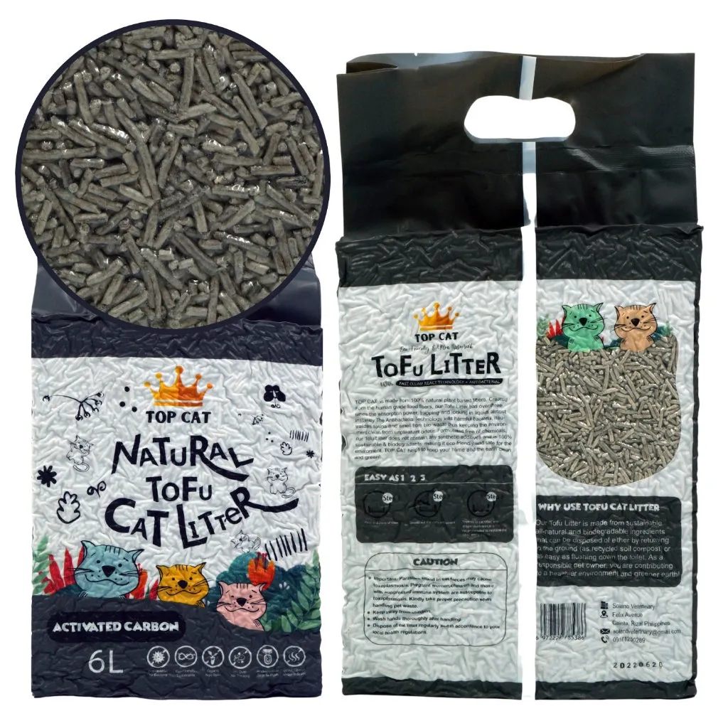Top Cat Tofu Scented Litter 6L Eco-Friendly Biogradable