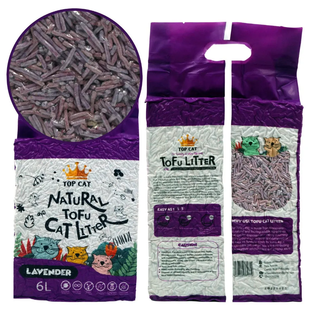Top Cat Tofu Scented Litter 6L Eco-Friendly Biogradable
