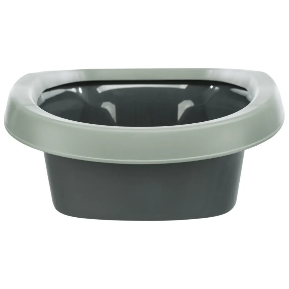 Trixie Be Eco Carlo Litter Tray with Rim for Cats (Dark Grey/Light Grey)