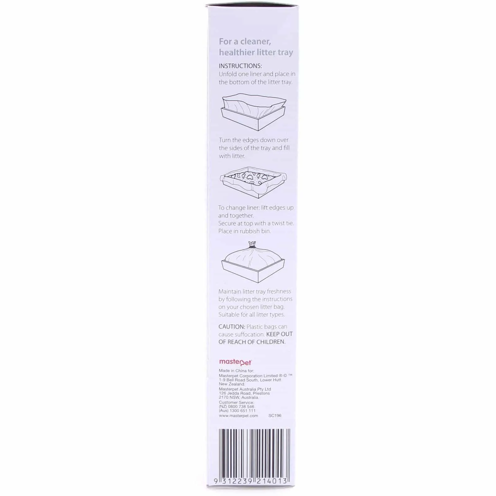 Trouble & Trix Plastic Cat Litter Tray Liners