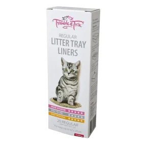 Trouble and Trix Cat Litter Tray Liners Regular 20 Pack